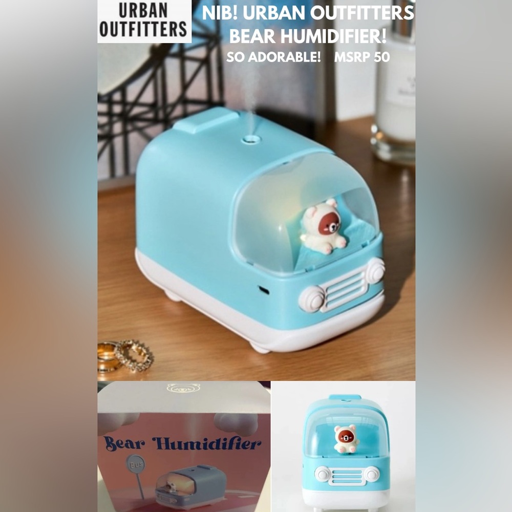 NIB URBAN OUTFITTERS BEAR HUMIDIFIER! ADORABLE & HIGH QUALITY! 5 ⭐️ REVIEWS!